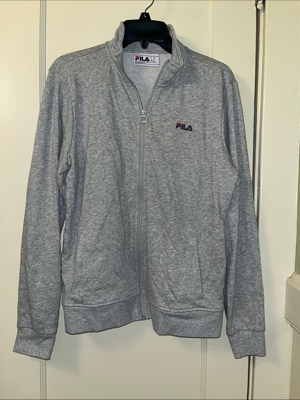 Fila Heather Gray Lightweight Full-Zip Jacket